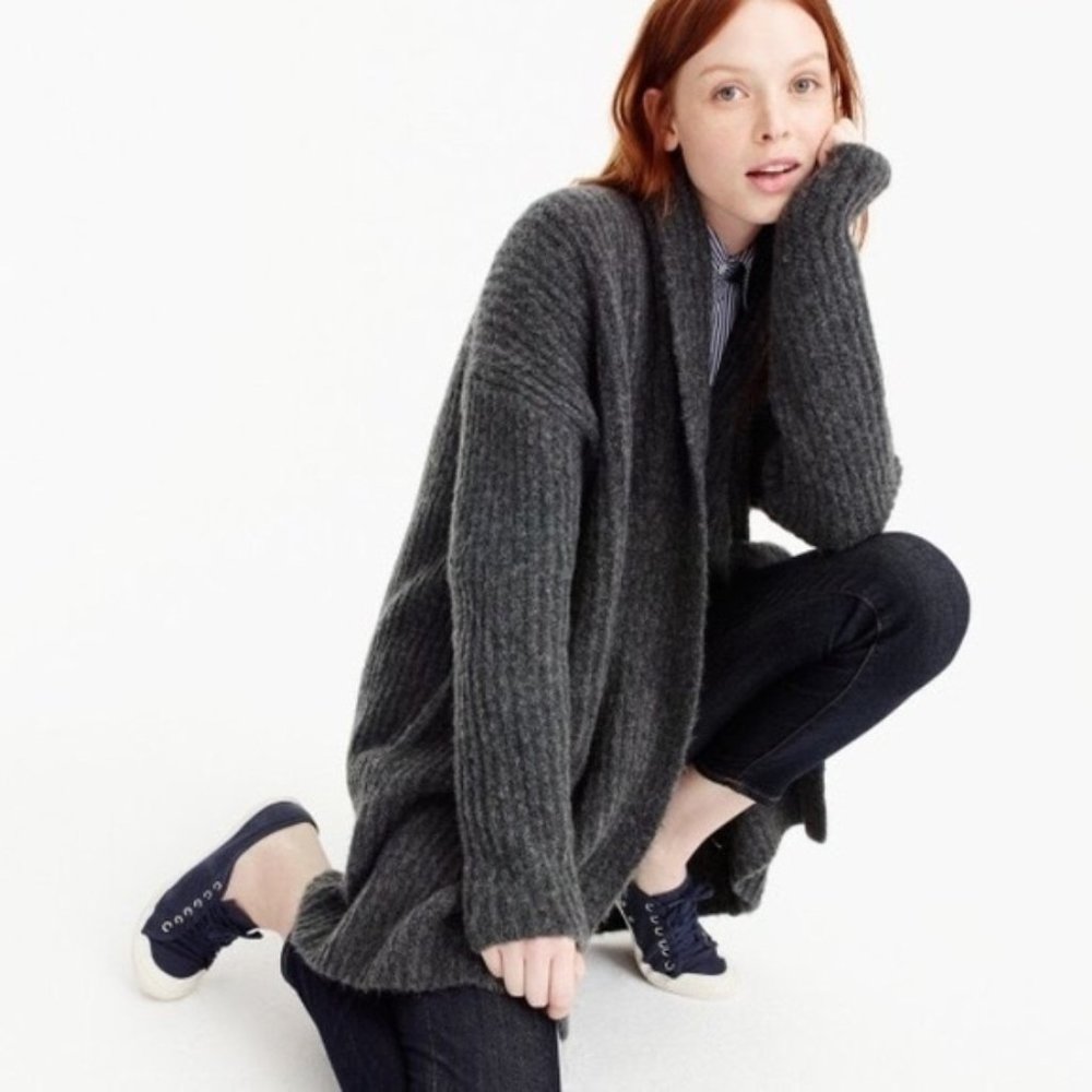 J.Crew Ribbed Shawl Cardigan
